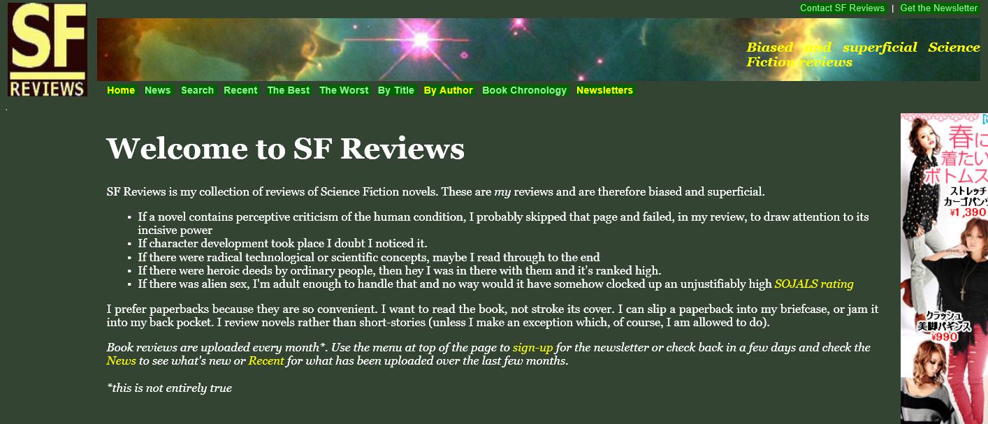example of murky green SF Reviews